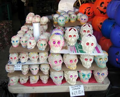 Foto de caveiras para o Dia de los Muertos