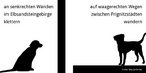 Nesta figura, qual a relao entre o texto escrito e a silhueta do cachorro? Que outra(s) figura(s) voc usaria para representar o texto escrito?