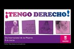 Detalhe de um cartaz produzido pela Comunidad de Madrid por ocasio do Dia Interncaional das Mulheres, cujo slogan  "Tenho direitos". Palavras-chave: Mulher. Mujer. Objeto. Gnero. Sexismo. Diversidade. Publicidade.