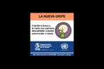 Detalhe de flder da Organizao Panamericana da Sade, com informaes sobre os cuidados pessoais a serem adotados para prevenir a gripe H1N1. Palavras-chave: Gripe. H1N1. Escola. Flder. Organizao Panamericana da Sade.