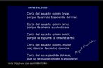 Poema de Miguel Hernndez, poeta e dramaturgo espanhol pertencente  Gerao de 27. Sua obra foi marcada por um claro compromisso poltico com os mais pobres. Palavras-chave: Miguel Hernndez, poesia, Gerao de 27.