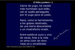 Poema de Miguel Hernndez, poeta e dramaturgo espanhol pertencente  Gerao de 27. Sua obra foi marcada por um claro compromisso poltico com os mais pobres. Palavras-chave: Miguel Hernndez, poesia, Gerao de 27.