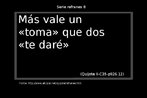 Entre parntesis van la parte (I o II), el captulo (C), la pgina (p) y la lnea (.) en que aparecen estos refranes en la edicin original de la obra, de Quijote. Palavras-chave: Quijote. Refrn. Folhas. Sabidura popular.