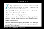 Esta  uma das 36 imagens produzidas a partir do livro "Gotta y sus amigas en una aventura circular", desenvolvido por EducaMadrid, com o objetivo de trabalhar conceitos, como: ciclo hidrolgico, uso energtico, agrcola e domstico da gua e seus principais impactos.  As imagens esto organizadas por nmeros, de acordo com as pginas, como, por exemplo, a pgina 2. H uma pgina do livro nomeada de gota 2, em seguida gota 2.1 e gota 2.2 que, na verdade,  a imagem somente do texto que aparece nesta pgina.  A histria relata a aventura de 5 gotas de gua durante o ciclo da gua. A protagonista Gotta e suas 4 amigas se separam no alto da montanha. Cada uma ter uma experincia diferente que ser compartilhada quando elas se encontrarem no mar.  Fonte: Educamadrid. Palavras-chave: gua. Leitura. Interculturalidade. Discurso.