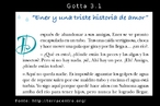 Esta  uma das 36 imagens produzidas a partir do livro "Gotta y sus amigas en una aventura circular", desenvolvido por EducaMadrid, com o objetivo de trabalhar com os alunos conceitos como: ciclo hidrolgico, uso energtico, agrcola e domstico da gua e seus principais impactos.  As imagens esto organizadas por nmero, de acordo com as pginas como, por exemplo, a pgina 2. Existe uma pgina inteira do livro nomeada de gota 2, em seguida gota 2.1 e gota 2.2 que, na verdade,  a imagem somente do texto que aparece nesta pgina.  A histria relata a aventura de 5 gotas de gua durante o ciclo da gua. A protagonista Gotta e suas 4 amigas se separam no alto da montanha. Cada uma ter uma experincia diferente que ser compartilhada quando elas se encontrem no mar.  Fonte: Educamadrid. Palavras-chave: gua. Leitura. Interculturalidade. Discurso.