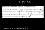 Esta  uma das 36 imagens produzidas a partir do livro "Gotta y sus amigas en una aventura circular", desenvolvido por EducaMadrid, com o objetivo de trabalhar conceitos, como: ciclo hidrolgico, uso energtico, agrcola e domstico da gua e seus principais impactos.  As imagens esto organizadas por nmeros, de acordo com as pginas, como, por exemplo, a pgina 2. H uma pgina do livro nomeada de gota 2, em seguida gota 2.1 e gota 2.2 que, na verdade,  a imagem somente do texto que aparece nesta pgina.  A histria relata a aventura de 5 gotas de gua durante o ciclo da gua. A protagonista Gotta e suas 4 amigas se separam no alto da montanha. Cada uma ter uma experincia diferente que ser compartilhada quando elas se encontrarem no mar.  Fonte: Educamadrid. Palavras-chave: gua. Leitura. Interculturalidade. Discurso.