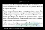 Esta  uma das 36 imagens produzidas a partir do livro "Gotta y sus amigas en una aventura circular", desenvolvido por EducaMadrid, com o objetivo de trabalhar conceitos, como: ciclo hidrolgico, uso energtico, agrcola e domstico da gua e seus principais impactos. As imagens esto organizadas por nmeros, de acordo com as pginas, como, por exemplo, a pgina 2. H uma pgina do livro nomeada de gota 2, em seguida gota 2.1 e gota 2.2 que, na verdade,  a imagem somente do texto que aparece nesta pgina. A histria relata a aventura de 5 gotas de gua durante o ciclo da gua. A protagonista Gotta e suas 4 amigas se separam no alto da montanha. Cada uma ter uma experincia diferente que ser compartilhada quando elas se encontrarem no mar. Fonte: Educamadrid. Palavras-chave: gua. Leitura. Interculturalidade. Discurso.