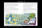 Esta  uma das 36 imagens produzidas a partir do livro "Gotta y sus amigas en una aventura circular", desenvolvido por EducaMadrid, com o objetivo de trabalhar conceitos, como: ciclo hidrolgico, uso energtico, agrcola e domstico da gua e seus principais impactos. As imagens esto organizadas por nmeros, de acordo com as pginas, como, por exemplo, a pgina 2. H uma pgina do livro nomeada de gota 2, em seguida gota 2.1 e gota 2.2 que, na verdade,  a imagem somente do texto que aparece nesta pgina. A histria relata a aventura de 5 gotas de gua durante o ciclo da gua. A protagonista Gotta e suas 4 amigas se separam no alto da montanha. Cada uma ter uma experincia diferente que ser compartilhada quando elas se encontrarem no mar. Fonte: Educamadrid Palavras-chave: gua. Leitura. Interculturalidade. Discurso.