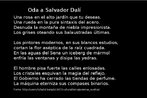Trecho do poema Oda a Salvador Dal de autoria do poeta espanhol Frederico Garca Lorca. Palavras-chave: Lorca. Salvador Dal. Poesia. Literatura.