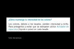 Texto com informaes sobre como proceder ao lavar a roupa. Palavras-chave: Ropa. Lavado. Instruo. Imperativo.