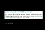 Texto com informaes sobre como proceder ao lavar a roupa. Palavras-chave: Ropa. Lavado. Instruo. Imperativo.