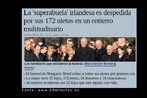 Notcia publicada no peridico 20minutos.es, no dia 14 de novembro de 2008 sobre o enterro de uma av, no qual participaram muitos parentes. Palavras-chave: 20 minutos. Jornal. Manchete. Enterro. Multitud. Abuela. Famlia. Notcia.