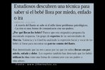 Notcia publicada no peridico 20minutos.es, no dia 13 de novembro de 2008, a respeito do choro do nen. De acordo com a reportagem os cientistas descubriram uma tcnica para saber porque o beb chora. Palavras-chave: Tecnologa. Cientista. Beb. Choro. Tcnica. Notcia. Jornal.