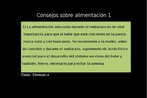 Imagem com um dos conselhos sobre alimentao que se encontra no cartaz do Conselho Publicitrio Argentino. Este cartaz foi dividido em vrias partes com a finalidade de melhorar a visualizao. A unidade 5 do LDP est relacionada ao assunto. Palavras-chave: Conselhos. Alimentao. Criana. Cartaz. Publicidade. Texto verbal.