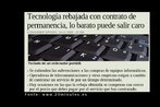 Notcia publicada no peridico 20minutos.es, no dia 12 de novembro de 2008 sobre os contratos de servio. Palavras-chave: Custo. Contrato. Notcia. Jornal. 20minutos.es.