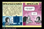 Charge do cartunista espanhol Faro sobre os jovens e as relaes familiares. Palavras-chave: Espanha. Tecnologia. Famlia. Charge.