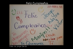 Cartaz com mensagem de feliz aniversrio. Foto: Isc Jorge Garca Palavras-chave: Feliz. Cumpleaos. Mensaje. Cartel.