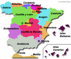 Mapa da Espanha com a diviso em comunidades autnomas, considerando o recorte cronolgico 2010. Palavras-chave: Geografia. Histria. Ibria. Cultura. Domnios.