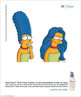 Propaganda de xampu que utiliza a figura da personagem Marge Simpson. Palavras-chave: Publicidade. Cabelo. Marge. Simpsons. Desenho animado.