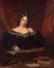 Unknown woman, formerly known as Mary Wollstonecraft Shelley<br> by Samuel John Stump<br> oil on canvas, 1831<br> 50 in. x 39 7/8 in. (1270 mm x 1010 mm)<br> Purchased, 1913<br> Fonte: http://www.npg.org.uk/collections/search/portrait.php?search=ap&npgno=1719&eDate=&lDate=<br> Palavras-chave: Literatura. Lngua inglesa. Contistas. Frankenstein. Romantismo. Terror. Retrato. Mulher.