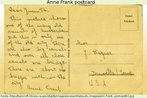 Anne Frank s postcard