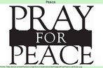 Nesta imagem, l-se a frase: "Ore pela paz". Palavras-chave: Intercesso. Orao. Reza. Religio. Valores. Imperativo.