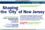 Parte de um cartaz referente a um evento promovido pela cidade estadunidense de Nova Jrsei. A cidade de New Jersey  um das cidades globais que mais investe em pesquisas e solues para sustentabilidade e problemas urbanos, principalmente os relacionados ao meio ambiente. Palavras-chave: Environment. Gneros textuais. Convite.