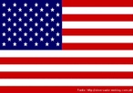 Foto da bandeira dos Estados Unidos, cuja versão com 50 estrelas data de 1960 e simboliza a história do país. A bandeira também é conhecida popularmente por "Old Glory".  Palavras-chave: descrição, interpretação, bandeira, estrelas, EUA.