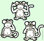 Three monkeys