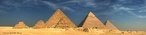 Foto das pirâmides egípcias de Quéops, Quéfren e Miquerinos.  Palavras-chave: culturas, civilizações, antiguidade, Egito, pirâmides, mistério, construção, arquitetura, nterculturalidade.