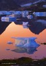 Foto de placas de gelo flutuando sobre o oceano, derretendo devido ao aquecimento global.  Palavras-chave: aquecimento, ecologia, interdiscurso, interpretação, derretimento de geleira.
