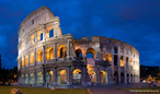  Foto das ruínas do Coliseu, uma das maravilhas do mundo, que foi um centro de entretenimento do Império Romano. Nele se encenavam representações de batalhas e, acima de tudo, onde ocorriam os espetáculos envolvendo gladiadores.  Palavras-chave: Coliseu, narrativa, interdiscurso, Roma, Império Romano, gladiadores, maravilhas.