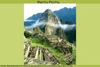 Foto de Machu Pitchu, uma das cidades da antiga civilização inca, incrustada no meio de uma montanha, no Peru. Palavras-chave: Machu Pitchu. Descrição. Maias. Peru. Interculturalidade. Campo semântico.