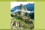 Foto de Machu Pitchu, uma das cidades da antiga civilizao inca, incrustada no meio de uma montanha, no Peru. Palavras-chave: Machu Pitchu. Descrio. Maias. Peru. Interculturalidade. Campo semntico.