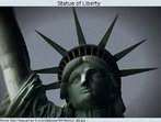Foto do rosto da Estátua da Liberdade, em tons escuros. Palarvas-chave: Estátua. Liberdade. Inferência. Cultura. Estados Unidos. Ideologia.