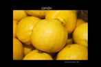 Foto de um limo amarelo, fruta de sabor cido, usada tanto para bebidas, como para condimentar saladas. A unidade 5 do LDP est relacionada  alimentao. Palavras-chave: Limn. Limo. Fruta. Condimentar. Salada. Comida. Alimento. Campo lxico.
