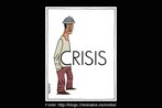 Charge do cartunista espanhol Eneko sobre a crise. Palavras-chave: Trabalhador. Crise. Fome. Economia. Barriga.
