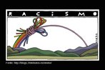 Charge do cartunista Eneko sobre o racismo. Palavras-chave: Gnero. Homofobia. Cores. Arco ris. Racismo.