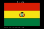 A bandeira estatal da Bolvia foi originalmente adotada em 1851. Consiste de listas horizontais de vermelho, amarelo e verde e contm o braso de armas da Bolvia no centro. A bandeira nacional omite o braso. As suas cores significam: * Vermelho :o sangue derramado pelos heris para o nascimento e reservao da repblica. * Amarelo:as riquezas e os recursos naturais. * Verde: representa a riqueza da natureza e a esperana. Fonte: http://pt.wikipedia.org Palavras-chave: Texto no verbal. Smbolos. Cores. Significado. Interdiscurso. Ideologia. Patriotismo. Bandeira.